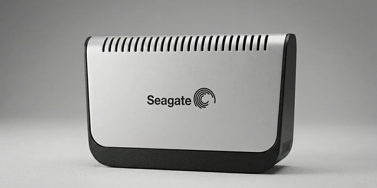 kotu-sektorlu-disk-veri-kurtarma-seagate-afkxno Gümüş ve siyah kasalı eski model 160GB Seagate masaüstü harici hard disk