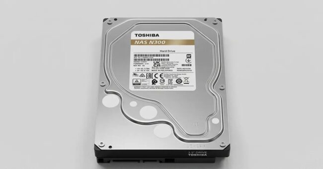 Toshiba NAS N300 etiketli 3.5 inç hard disk
